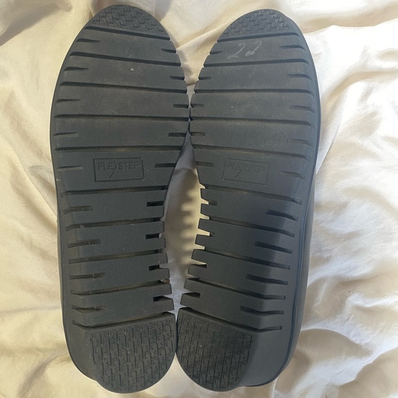 Black Platform Wedge Loafers Flex Step Size 8.5 - Picture 11 of 12